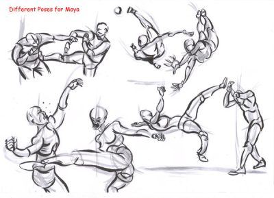 Fighting Pose, Battle Posture, Warrior Form, Ready Position, Combat Stance Drawing