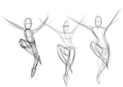 Figure Action Poses, Dynamic Stances, Athletic Movements, Energetic Attitudes, Expressive Gestures Drawing