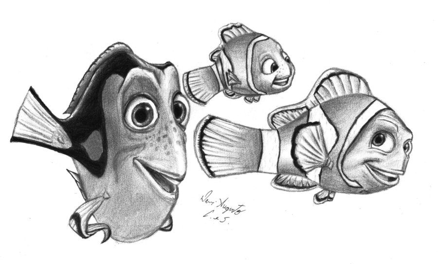 Finding Nemo Drawing Modern Sketch