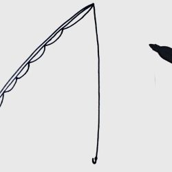 Fishing Pole Drawing Amazing Sketch