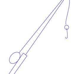 Fishing Pole Drawing Image