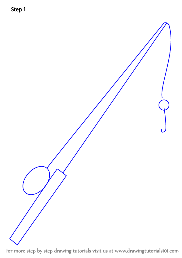 Fishing Pole Drawing Image