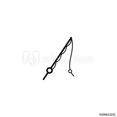 Fishing Pole, Fishing Tackle, Outdoor Recreation, Angling Gear, Catching Fish Drawing