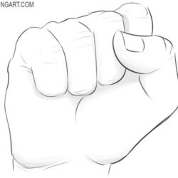 Fist Drawing Image