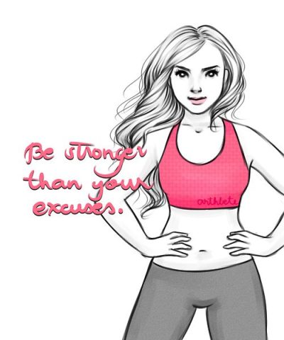 Fitness, Health, Strength, Wellness, Endurance Drawing