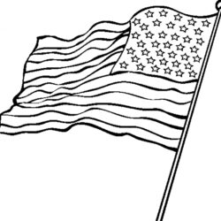 Flag Drawing Intricate Artwork