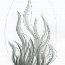 Flames Drawing Artistic Sketching