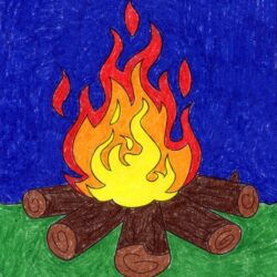 Flames Drawing Image