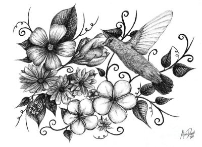 Floral, Arrangements, Designs, Patterns, Aesthetics Drawing