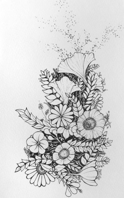 Floral, Arrangements, Designs, Patterns, Aesthetics Drawing