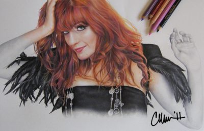 Florence Welch, Ethereal, Indie, Artistry, Powerful Drawing