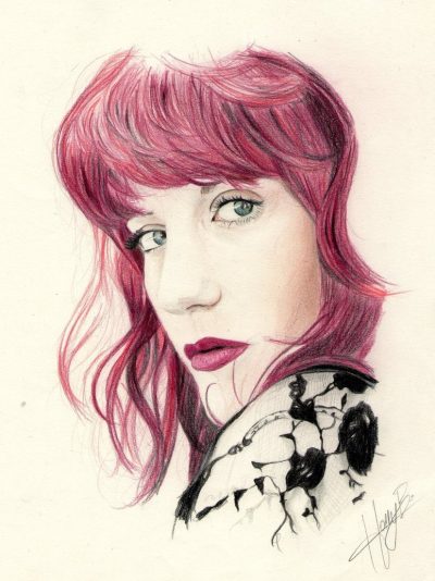 Florence Welch, Indie-Pop, Ethereal, Powerful, Singer-Songwriter Drawing