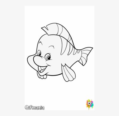 Flounder, Camouflage, Marine, Flatfish, Bottom-Dweller Drawing