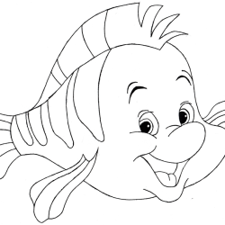 Flounder Fish Drawing Realistic Sketch