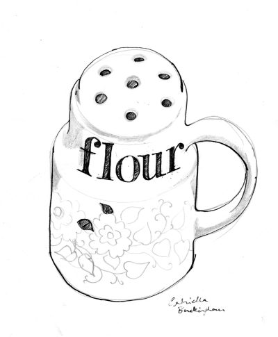 Flour, Powder, Baking, Grain, Wheat Drawing