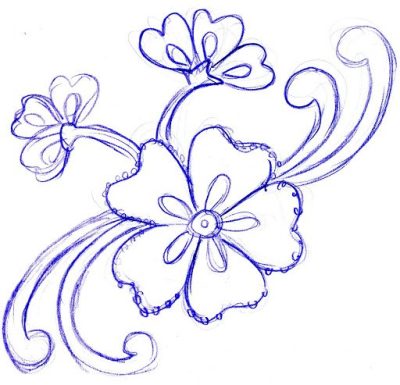 Floral, Arrangements, Designs, Patterns, Aesthetics Drawing