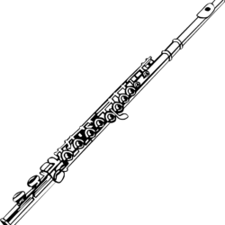 Flute Drawing Artistic Sketching