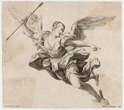 Flying Angel, Ethereal Messenger, Soaring Spirit, Celestial Guardian, Heavenly Protector Drawing