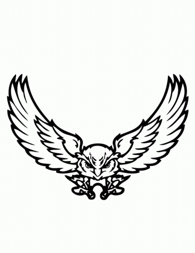 Flying Owl, Majestic Wings, Soaring Nightbird, Nocturnal Predator, Silent Hunter Drawing