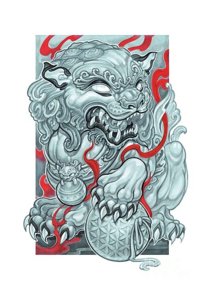 Foo Dog, Sculpture, Mythical, Guardian, Symbol Drawing