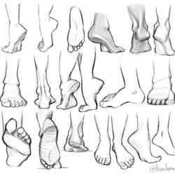 Foot Drawing Art