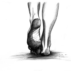 Foot Drawing Fine Art