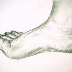 Foot Drawing Hand Drawn Sketch