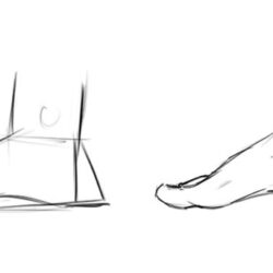 Foot Drawing Image