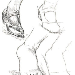 Foot Drawing Sketch