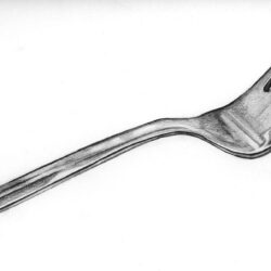 Fork Drawing Art