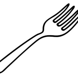 Fork Drawing Artistic Sketching