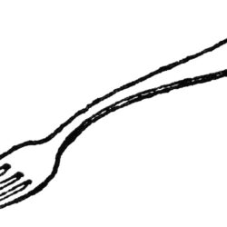 Fork Drawing Intricate Artwork