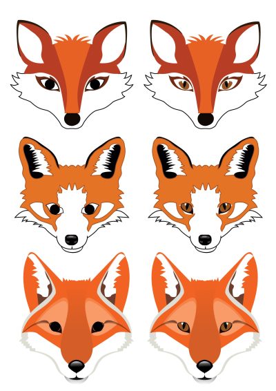 Fox Face, Furry Features, Wild Expression, Animal Mask, Nature Inspired Drawing