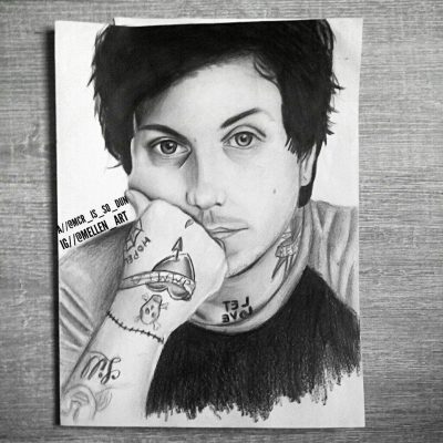 Frank Iero, Songwriter, Punk, Musician, Guitarist Drawing