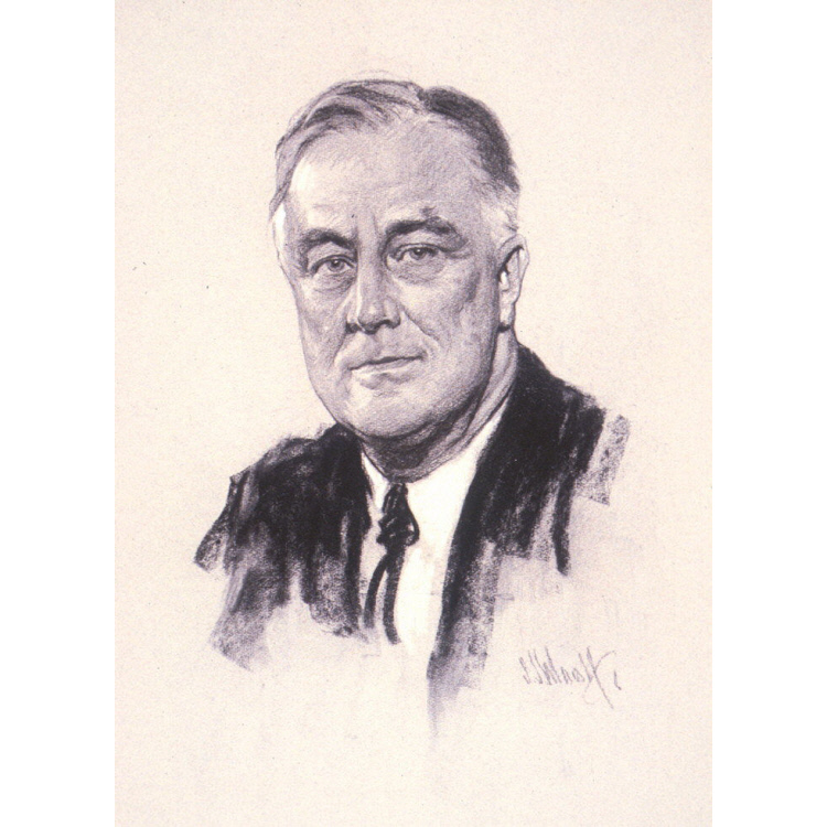 Franklin D Roosevelt Drawing Artistic Sketching