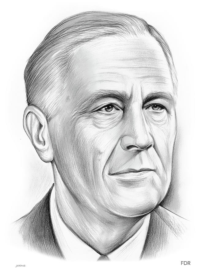 Franklin D Roosevelt Drawing Image