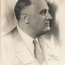 Franklin D Roosevelt Drawing Modern Sketch