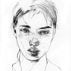 Freckles Drawing Amazing Sketch