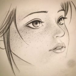 Freckles Drawing Art