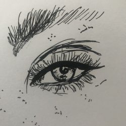 Freckles Drawing Artistic Sketching