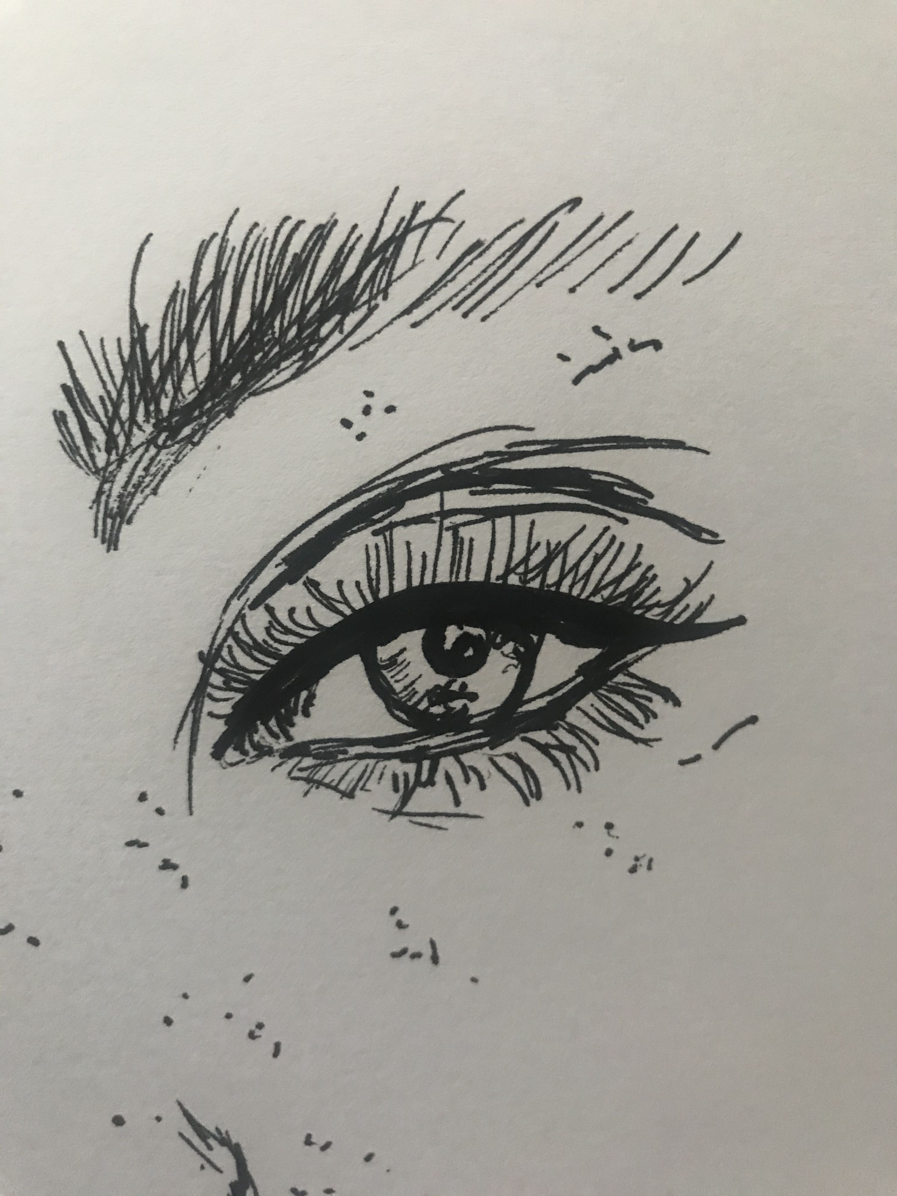 Freckles Drawing Artistic Sketching