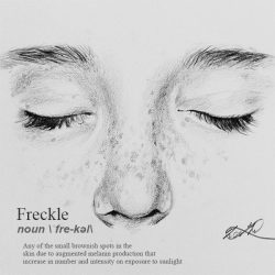 Freckles Drawing Creative Style