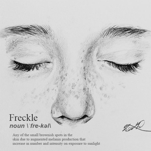 Freckles Drawing Creative Style