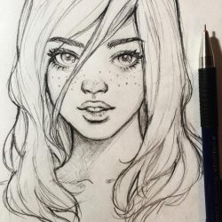 Freckles Drawing Fine Art