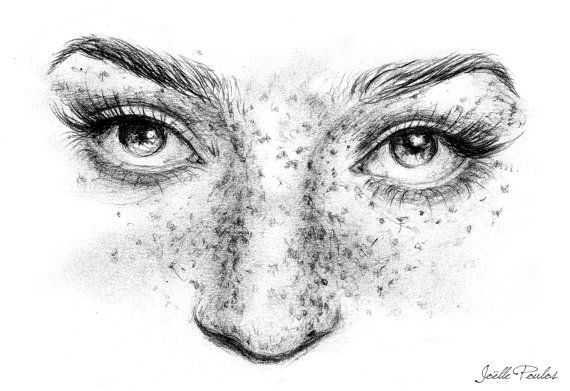 Freckles Drawing Intricate Artwork