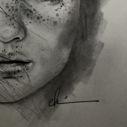 Freckles Drawing Professional Artwork