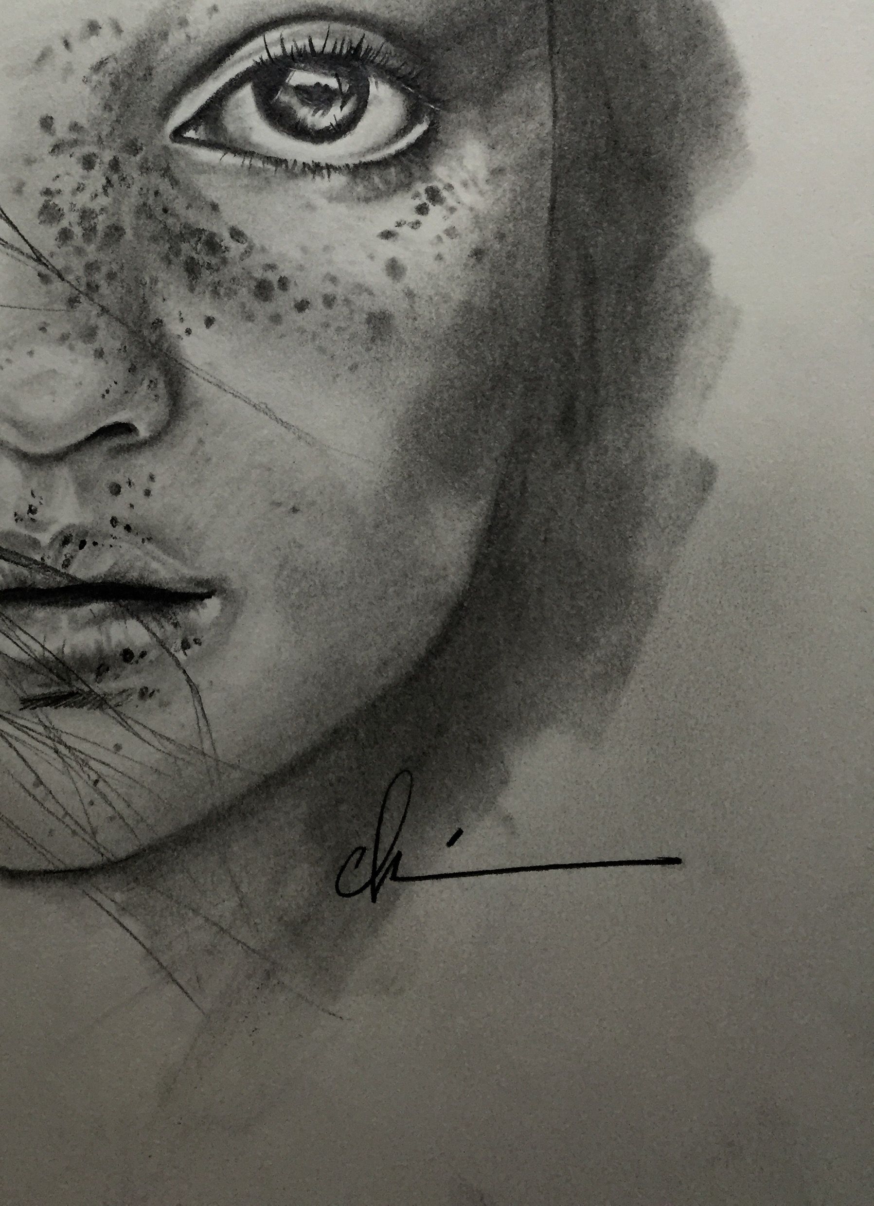 Freckles Drawing Professional Artwork