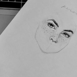 Freckles Drawing Unique Art