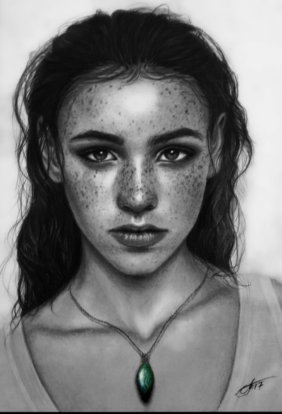 Freckles, Skin, Charm, Unique, Beauty Drawing