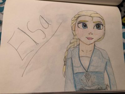 Frozen 2 Anna, Adventure, Courage, Discovery, Sisterhood Drawing